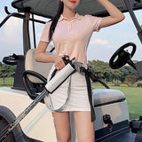 Maxbell Golf Club Carry Bag Travel Bag Reinforced Handle Golf Bag Kids Unisex Adults White