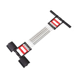 Maxbell Spring Chest Expander Foot Leg with 5 Spring Puller Workout 3 in 1 Exerciser