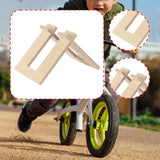 Maxbell Kids Balance Bike Parking Rack 10 - 12 inch Support Detachable Bicycle Stand Wood Color