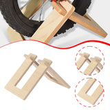 Maxbell Kids Balance Bike Parking Rack 10 - 12 inch Support Detachable Bicycle Stand Wood Color