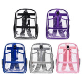Maxbell Tennis Backpack Transparent PVC Large Capacity Tennis Rucksack for Men Women Black
