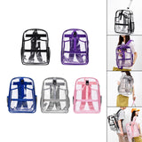 Maxbell Tennis Backpack Transparent PVC Large Capacity Tennis Rucksack for Men Women Black