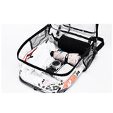 Maxbell Tennis Backpack Transparent PVC Large Capacity Tennis Rucksack for Men Women Black