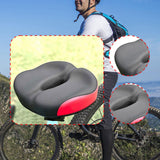 Maxbell Bicycle Saddle Road Mountain Bicycling Sleek Wear Resistant Biking Bike Seat Red