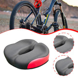 Maxbell Bicycle Saddle Road Mountain Bicycling Sleek Wear Resistant Biking Bike Seat Red