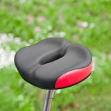 Maxbell Bicycle Saddle Road Mountain Bicycling Sleek Wear Resistant Biking Bike Seat Red