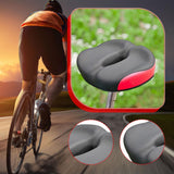 Maxbell Bicycle Saddle Road Mountain Bicycling Sleek Wear Resistant Biking Bike Seat Red