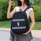 Maxbell Tennis Racket Bag Multipurpose Waterproof Professional with Shoe Compartment black