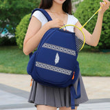 Maxbell Tennis Racket Bag Multipurpose Waterproof Professional with Shoe Compartment blue