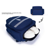 Maxbell Tennis Racket Bag Multipurpose Waterproof Professional with Shoe Compartment blue