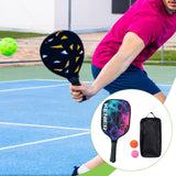 Maxbell Pickleball Racquet Lightweight Practice Supplies Indoor and Outdoor Beginner Pink Green