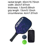 Maxbell Pickleball Racquet Lightweight Practice Supplies Indoor and Outdoor Beginner Black Purple