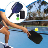 Maxbell Pickleball Racquet Lightweight Practice Supplies Indoor and Outdoor Beginner Black Purple