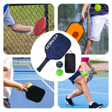 Maxbell Pickleball Racquet Lightweight Practice Supplies Indoor and Outdoor Beginner Black Purple