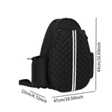Maxbell Badminton Racquet Bag Pickleball Paddle Shoulder Bag for Pickleball Paddle Black