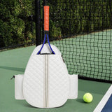 Maxbell Badminton Racquet Bag Pickleball Paddle Shoulder Bag for Pickleball Paddle White