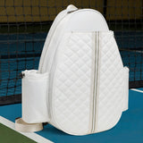 Maxbell Badminton Racquet Bag Pickleball Paddle Shoulder Bag for Pickleball Paddle White