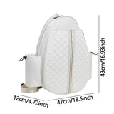 Maxbell Badminton Racquet Bag Pickleball Paddle Shoulder Bag for Pickleball Paddle White