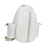 Maxbell Badminton Racquet Bag Pickleball Paddle Shoulder Bag for Pickleball Paddle White