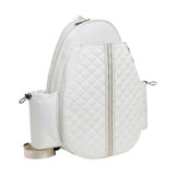 Maxbell Badminton Racquet Bag Pickleball Paddle Shoulder Bag for Pickleball Paddle White