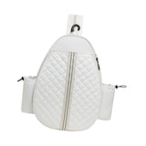 Maxbell Badminton Racquet Bag Pickleball Paddle Shoulder Bag for Pickleball Paddle White