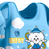 Maxbell Kids Swim Vest Breathable Children Pool Foat for Training Beginners Children Blue Dog