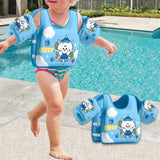 Maxbell Kids Swim Vest Breathable Children Pool Foat for Training Beginners Children Blue Dog