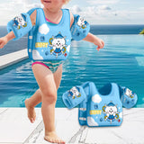 Maxbell Kids Swim Vest Breathable Children Pool Foat for Training Beginners Children Blue Dog