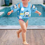 Maxbell Kids Swim Vest Breathable Children Pool Foat for Training Beginners Children Blue Dog