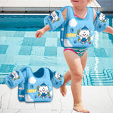 Maxbell Kids Swim Vest Breathable Children Pool Foat for Training Beginners Children Blue Dog