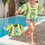 Maxbell Kids Swim Vest Breathable Children Pool Foat for Training Beginners Children Dinosaur