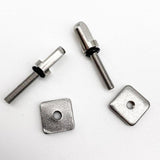 Maxbell 5Pcs Stainless Steel Fin Screw and Plate Set Universal Paddleboard Fin Screw
