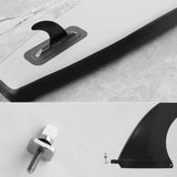 Maxbell 5Pcs Stainless Steel Fin Screw and Plate Set Universal Paddleboard Fin Screw