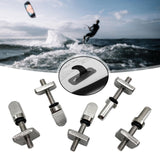 Maxbell 5Pcs Stainless Steel Fin Screw and Plate Set Universal Paddleboard Fin Screw