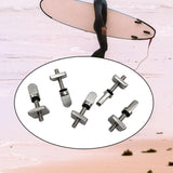 Maxbell 5Pcs Stainless Steel Fin Screw and Plate Set Universal Paddleboard Fin Screw