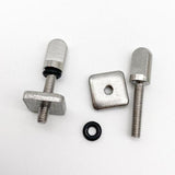 Maxbell 5Pcs Stainless Steel Fin Screw and Plate Set Universal Paddleboard Fin Screw