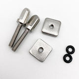 Maxbell 5Pcs Stainless Steel Fin Screw and Plate Set Universal Paddleboard Fin Screw