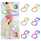 Maxbell Foldable Fitness Hoop Versatile Exercise Ring for Travel Waist Pilate Indoor Green with 0.9kg