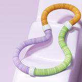 Maxbell Foldable Fitness Hoop Versatile Exercise Ring for Travel Waist Pilate Indoor Green with 0.9kg