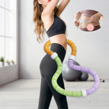 Maxbell Foldable Fitness Hoop Versatile Exercise Ring for Travel Waist Pilate Indoor Green with 0.9kg