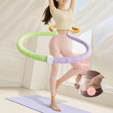 Maxbell Foldable Fitness Hoop Versatile Exercise Ring for Travel Waist Pilate Indoor Green with 0.9kg