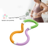 Maxbell Foldable Fitness Hoop Versatile Exercise Ring for Travel Waist Pilate Indoor Green with 1.2kg