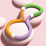 Maxbell Foldable Fitness Hoop Versatile Exercise Ring for Travel Waist Pilate Indoor Green with 1.4kg