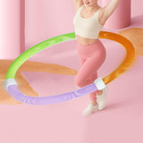 Maxbell Foldable Fitness Hoop Versatile Exercise Ring for Travel Waist Pilate Indoor Green with 1.4kg