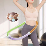 Maxbell Foldable Fitness Hoop Versatile Exercise Ring for Travel Waist Pilate Indoor Green with 1.4kg