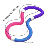 Maxbell Foldable Fitness Hoop Versatile Exercise Ring for Travel Waist Pilate Indoor Pink with 1.2kg