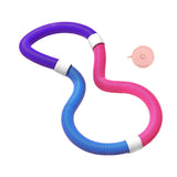 Maxbell Foldable Fitness Hoop Versatile Exercise Ring for Travel Waist Pilate Indoor Pink with 1.2kg