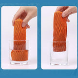 Maxbell 4 Pieces Cooling Towels Sports Towels 32"x12" Soft for Workout Sports Hiking Orange