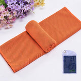 Maxbell 4 Pieces Cooling Towels Sports Towels 32"x12" Soft for Workout Sports Hiking Orange