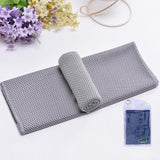 Maxbell 4 Pieces Cooling Towels Sports Towels 32"x12" Soft for Workout Sports Hiking Gray